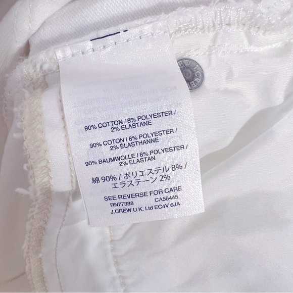J. Crew NWT High Rise Toothpick Skinny Jeans in White Size 35T - Picture 11 of 11